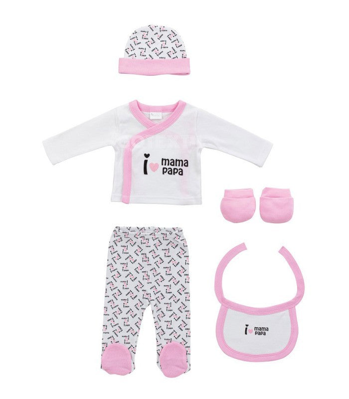 Set Regalo Primera Puesta I Love Papa&Mama de Interbaby