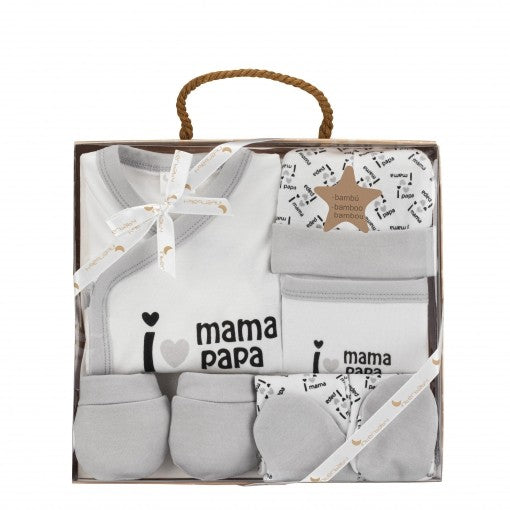 Set Regalo Primera Puesta I Love Papa&Mama de Interbaby