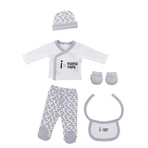 Set Regalo Primera Puesta I Love Papa&Mama de Interbaby