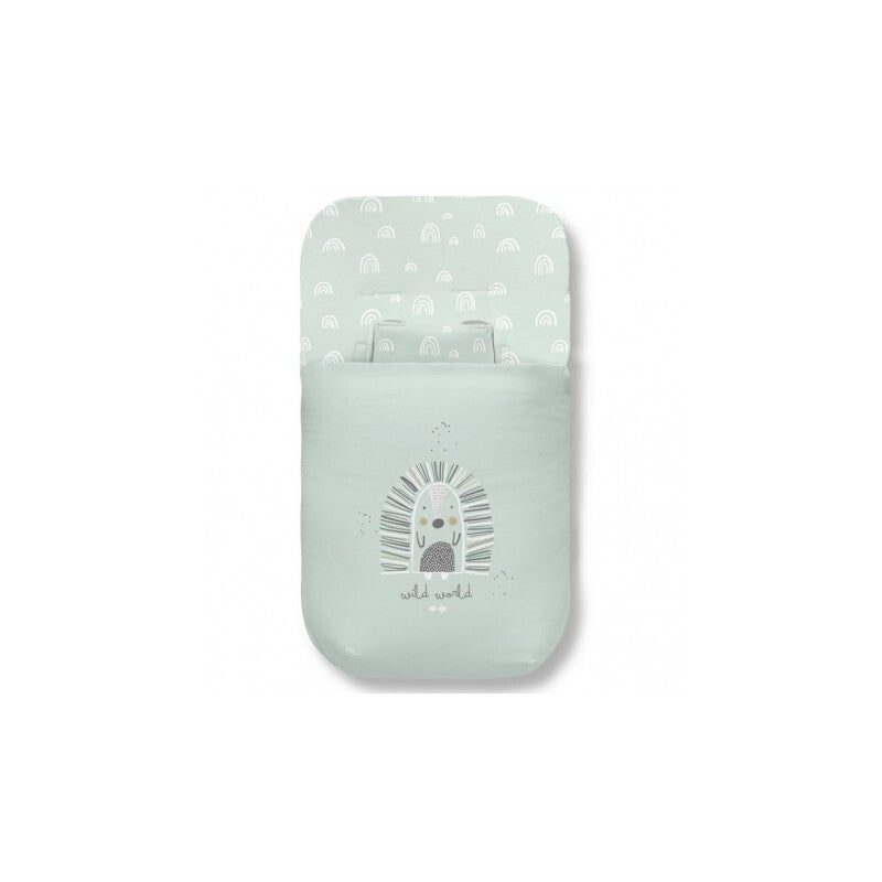 Saco Para Capazo Punto Happy Verde de BimbiDreams