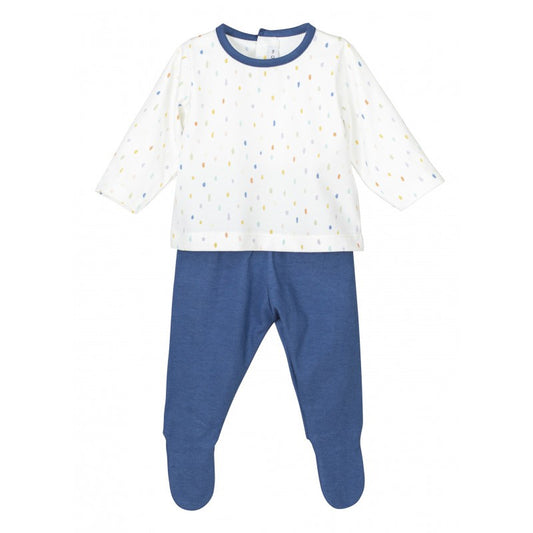 Conjunto 2Pc Lunares Azul de Calamaro