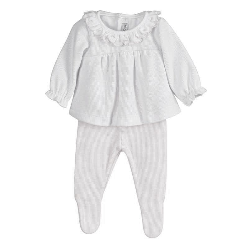 Conjunto 2 Pcs Bebé Volante Gris de Calamaro