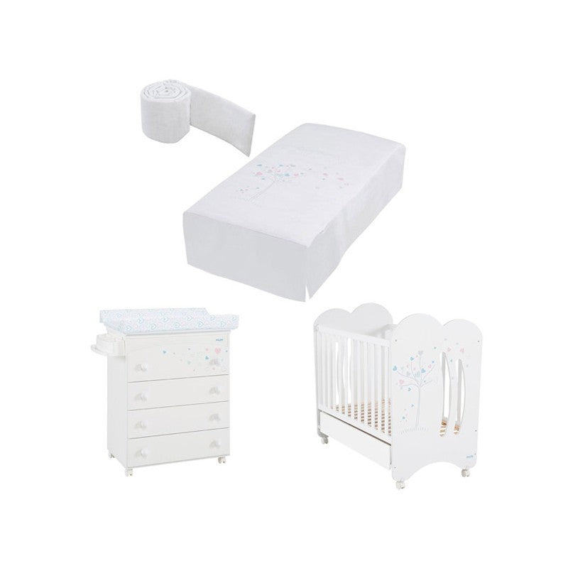 Pack Ahorro Aura Cuna + Nórdico + Bañera de Micuna