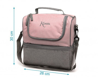 Kiokids Bolso Térmico Nevera Para Merienda 2 Compartimentos