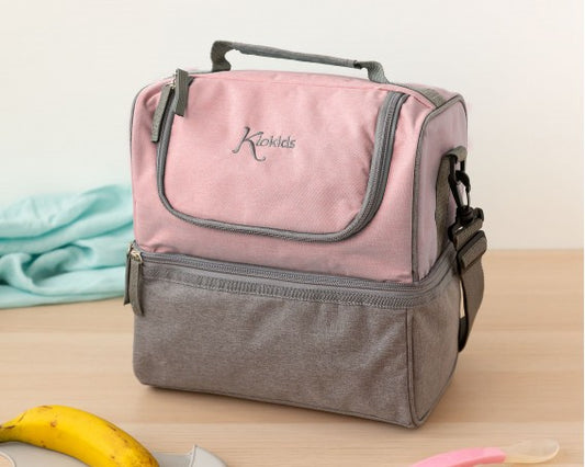 Kiokids Bolso Térmico Nevera Para Merienda 2 Compartimentos