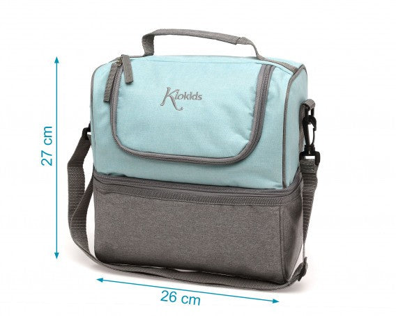 Kiokids Bolso Térmico Nevera Para Merienda 2 Compartimentos