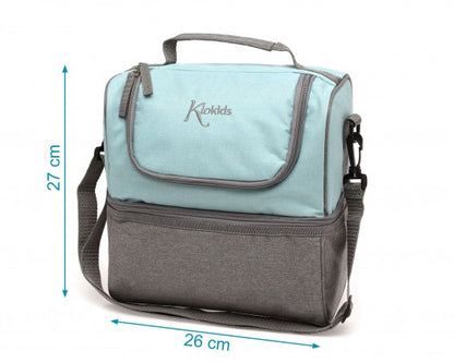 Kiokids Bolso Térmico Nevera Para Merienda 2 Compartimentos