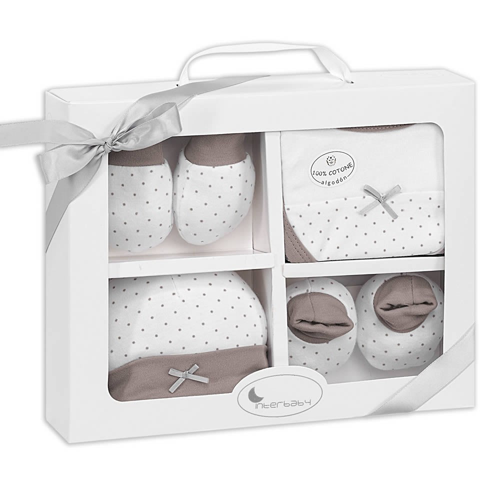 Set de regalo 4 piezas lunares T 0-6 de Interbaby