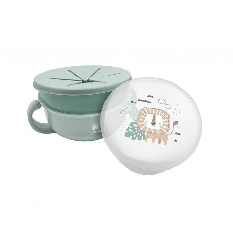 Bol de merienda 2 en 1 Mint Savanna Kikka Boo