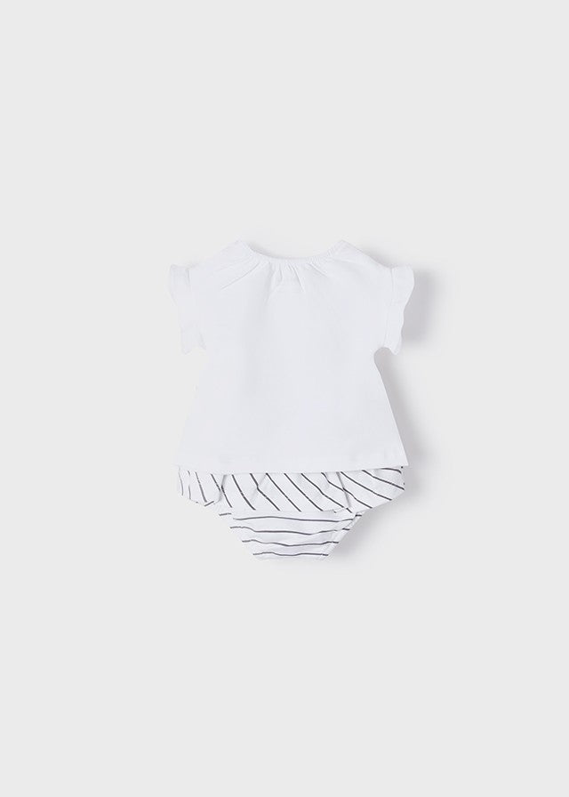 Conjunto 2  piezas punto ECOFRIENDS corto de piñas de niña de Mayoral