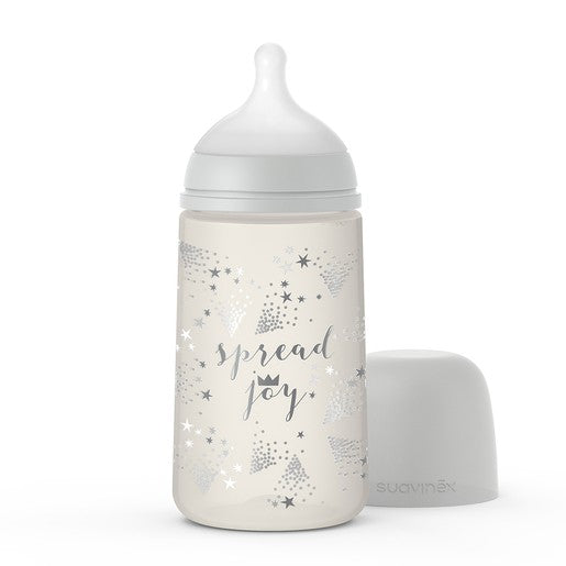 Set de regalo para bebé Spread Joy Gris con tetina SX Pro Suavinex