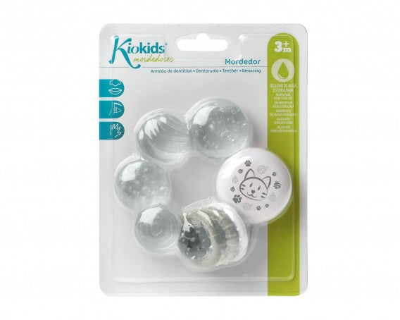 Mordedor de frío Gatito gris de Kiokids