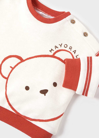 Conjunto polaina y gorro ECOFRIENDS recién nacido niño osito de Mayoral