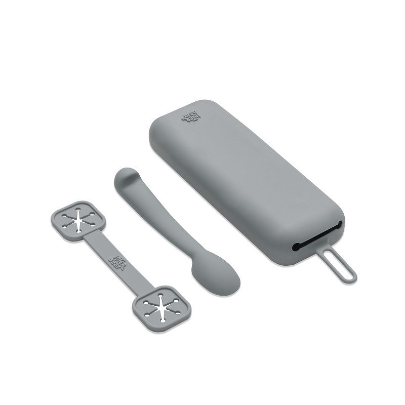 Set Portacubiertos + Cuchara y Sujeta-Baberos de Silicona de Interbaby