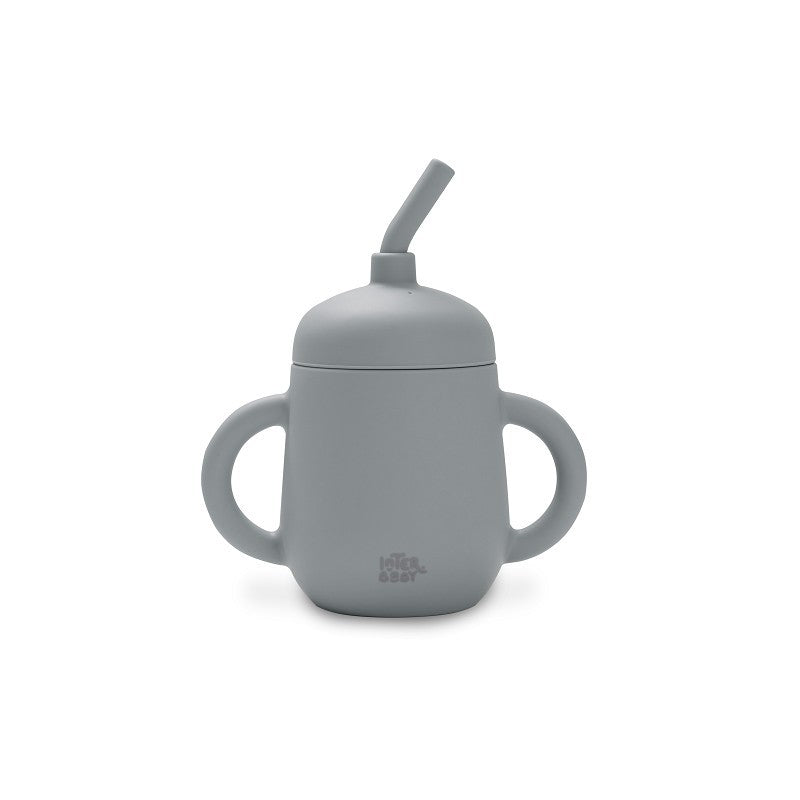 Vaso Antigoteo + Pajita de Silicona de Interbaby