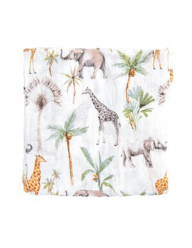 Muselina Bambú África 120x120cm de Bimbipirulos