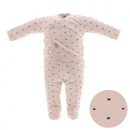 conjunto de jubon cruzado polaina algodón corazones cambrass