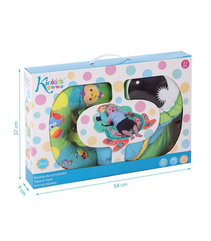 Mantita de Juegos en Forma de Ranita + Almohada de Kiokids