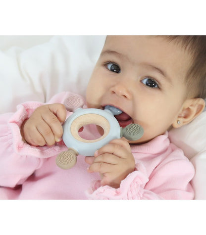 Mordedor Madera y Silicona Estrella +3Meses de Kiokids