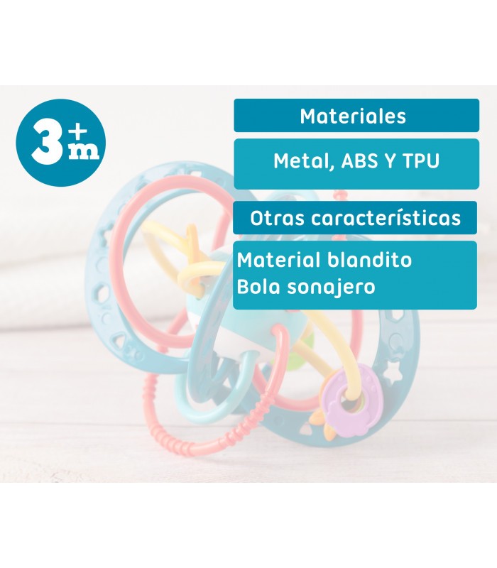 Juguete Bola con Sonajero de Kiokids