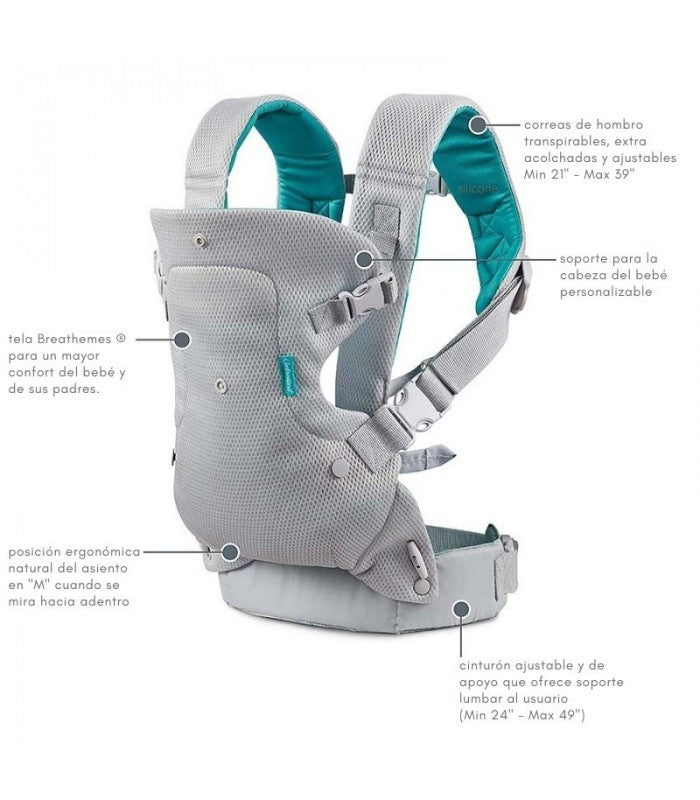 Portabebés Flip Ergo 4 en 1 Convertible de Infantino