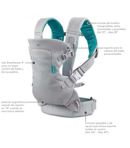 Portabebés Flip Ergo 4 en 1 Convertible de Infantino
