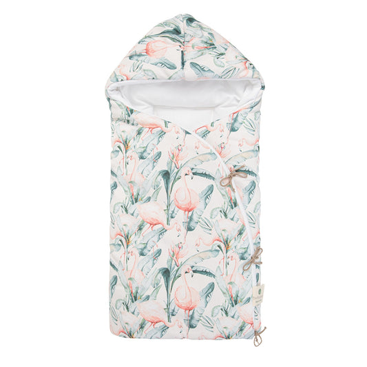 Saco Arrullo Capucha Flamingo Casual de Bimbidreams