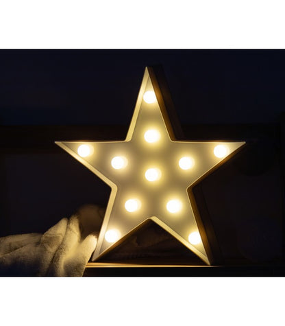 Lámpara Estrella Gris Con Luz Led De Kiokids