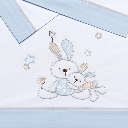 JUEGO SÁBANAS  CUNA FRANELA BUNNY