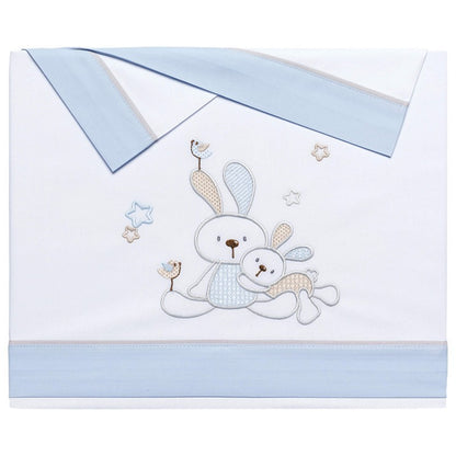 JUEGO SÁBANAS  CUNA FRANELA BUNNY