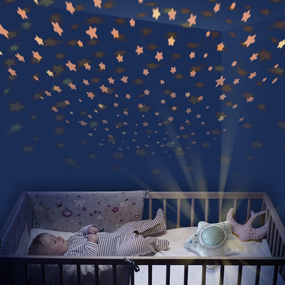 Proyector musical para bebes Pabobo Estrella gris de Angelcare