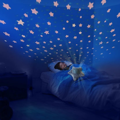 Proyector musical para bebes Pabobo Estrella gris de Angelcare