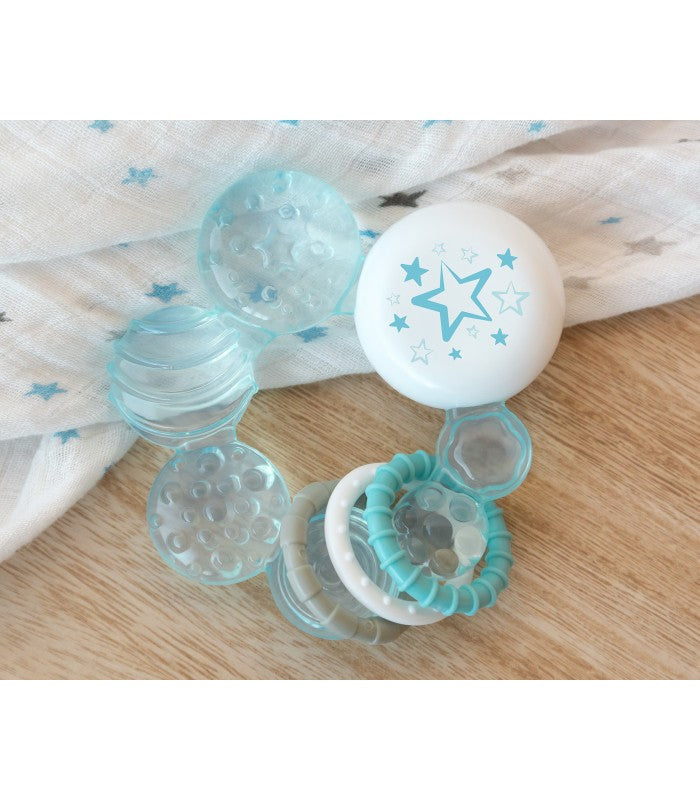 Mordedor De Frío Estrellas Azul De Kiokids