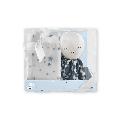 Set Peluche Pulpo con Manta Polar Interbaby