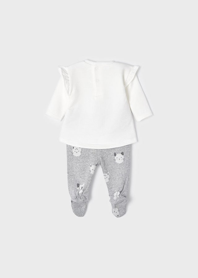 Conjunto polaina para recién nacida Gatitos ECOFRIENDS de Mayoral