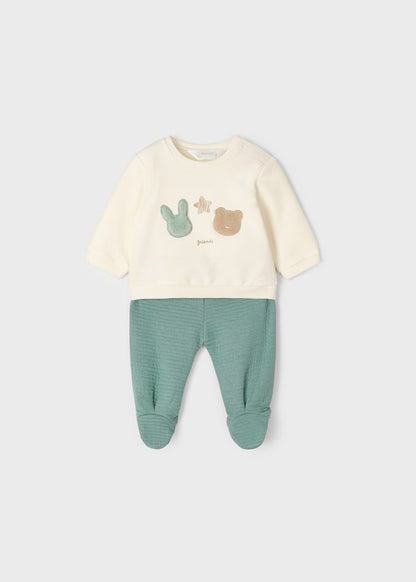 Conjunto polaina acolchado para recién nacido ECOFRIENDS Conejito/Osito de Mayoral
