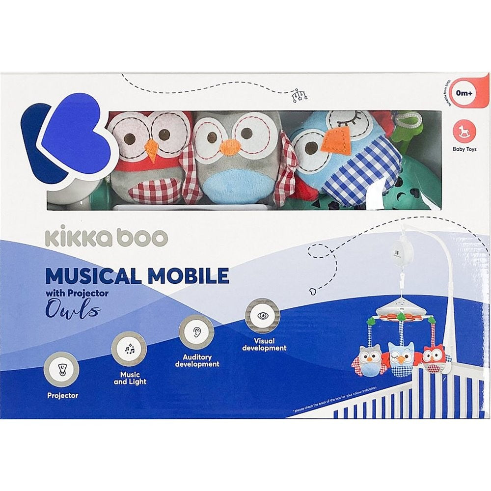 Carrusel Musical Con Proyector Búhos de Kikkaboo