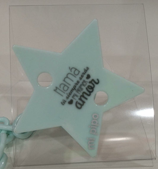 Broche pinza estrella "Mamá tú siempre serás Mi Primer Amor" Mi Pipo