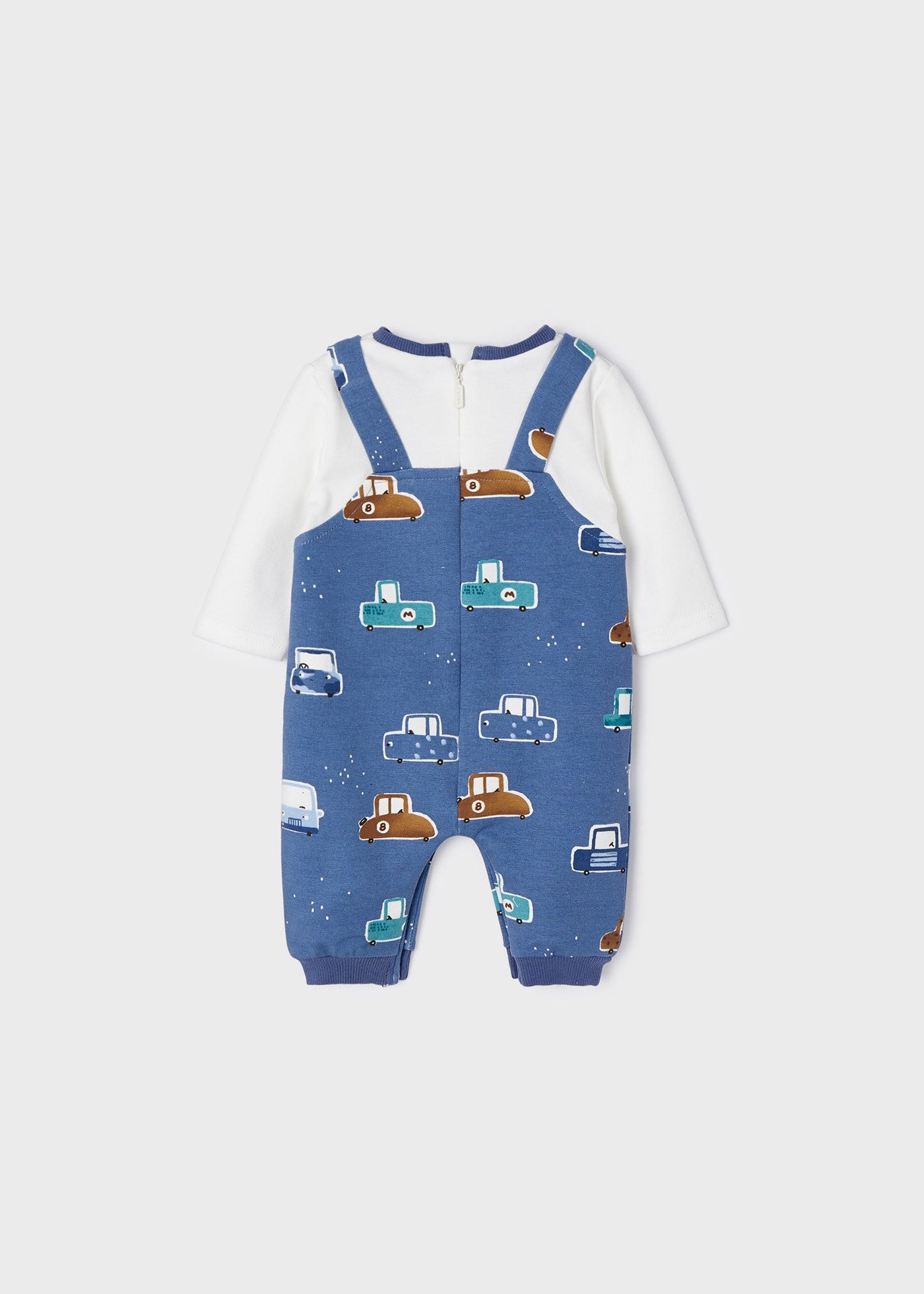 Pelele peto con estampado coches/perrito ECOFRIENDS de Mayoral