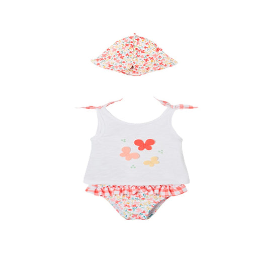 Conjunto baño y gorro mariposas de Mayoral