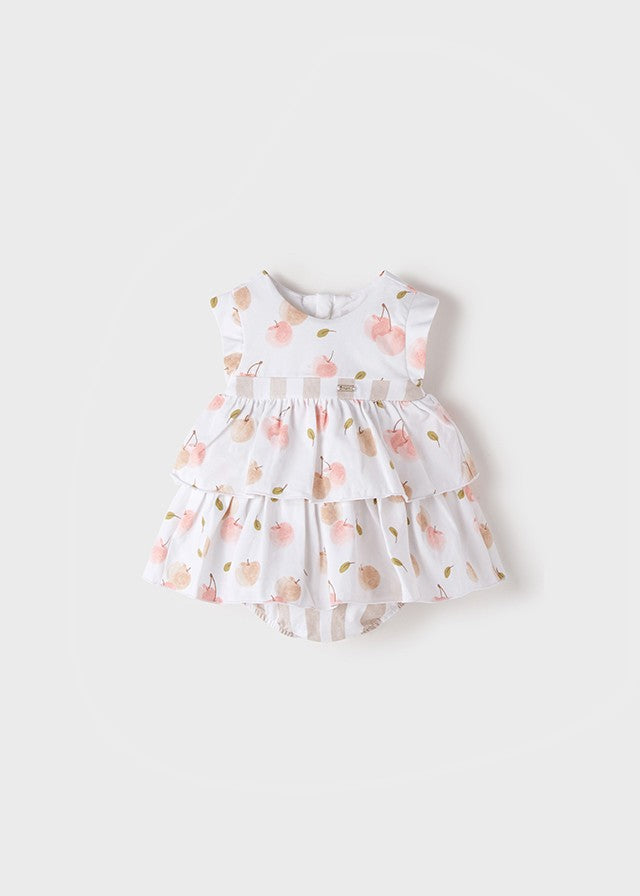 Vestido punto frutas con braguita de Mayoral