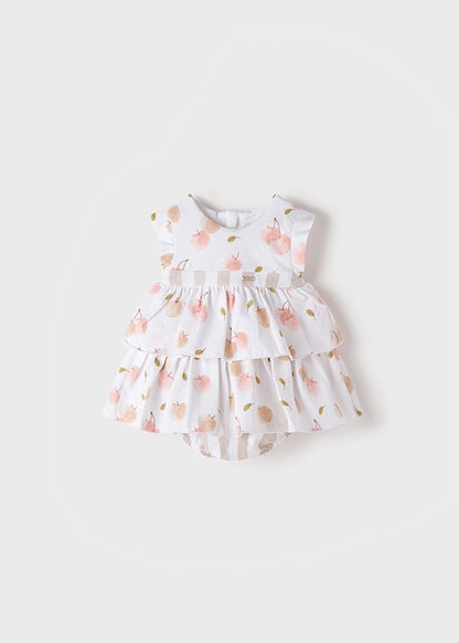 Vestido punto frutas con braguita de Mayoral