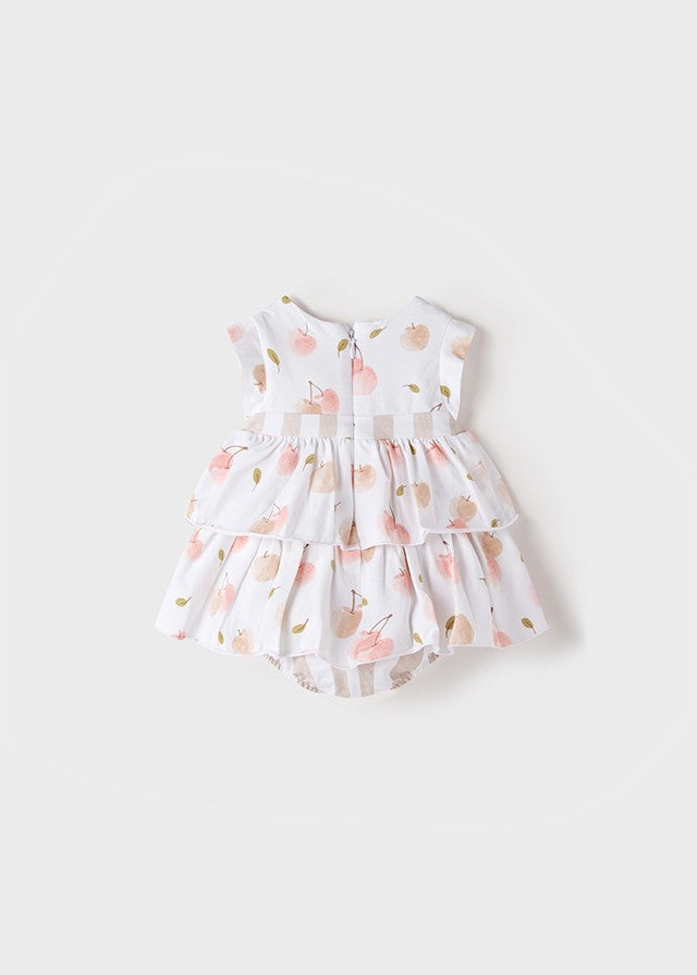 Vestido punto frutas con braguita de Mayoral