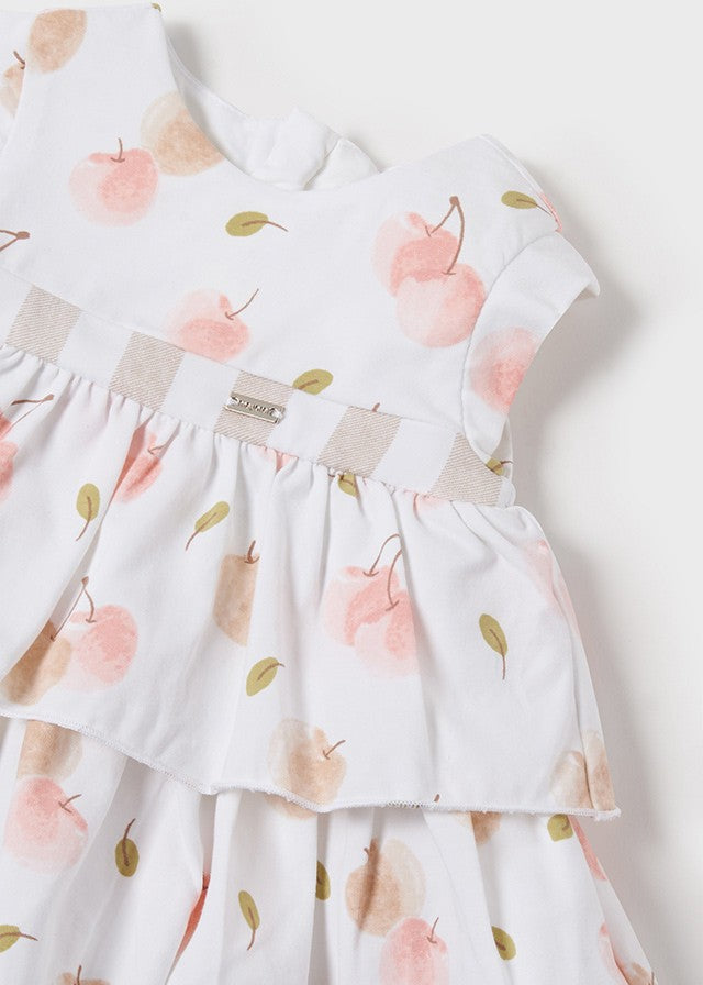 Vestido punto frutas con braguita de Mayoral