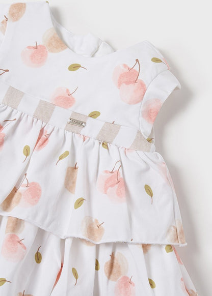 Vestido punto frutas con braguita de Mayoral