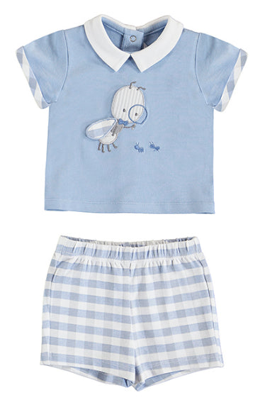 Conjunto camiseta y pantalón corto hormiguita de Mayoral