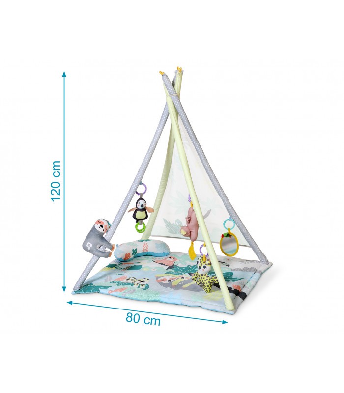 Teepee-Mantita de actividades Perezoso de Kiokids