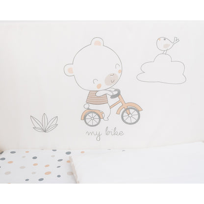 Edredón y protector cuna My Teddy 60x120cm de Kikkaboo
