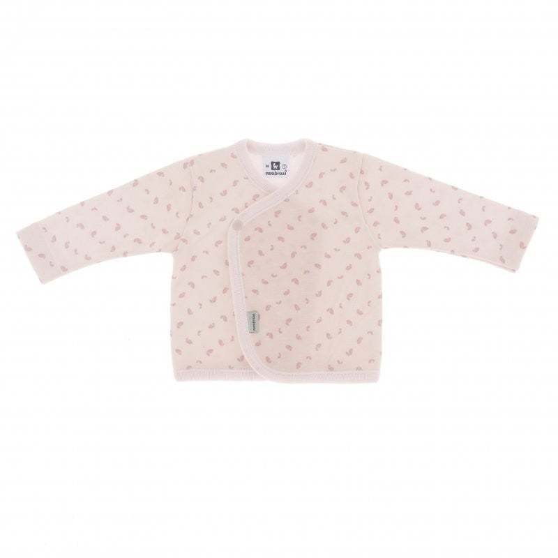 Conjunto de jubón cruzado polaina algodón estampado hojas de Cambrass