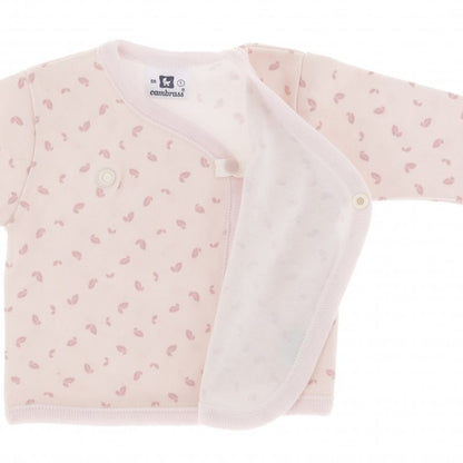 Conjunto de jubón cruzado polaina algodón estampado hojas de Cambrass